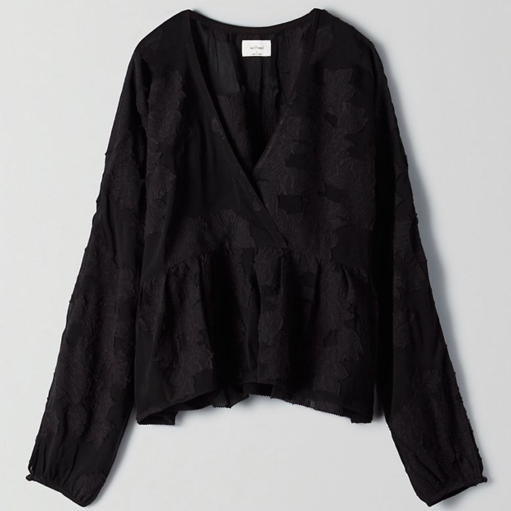Aritzia Wilfred Peplum Blouse